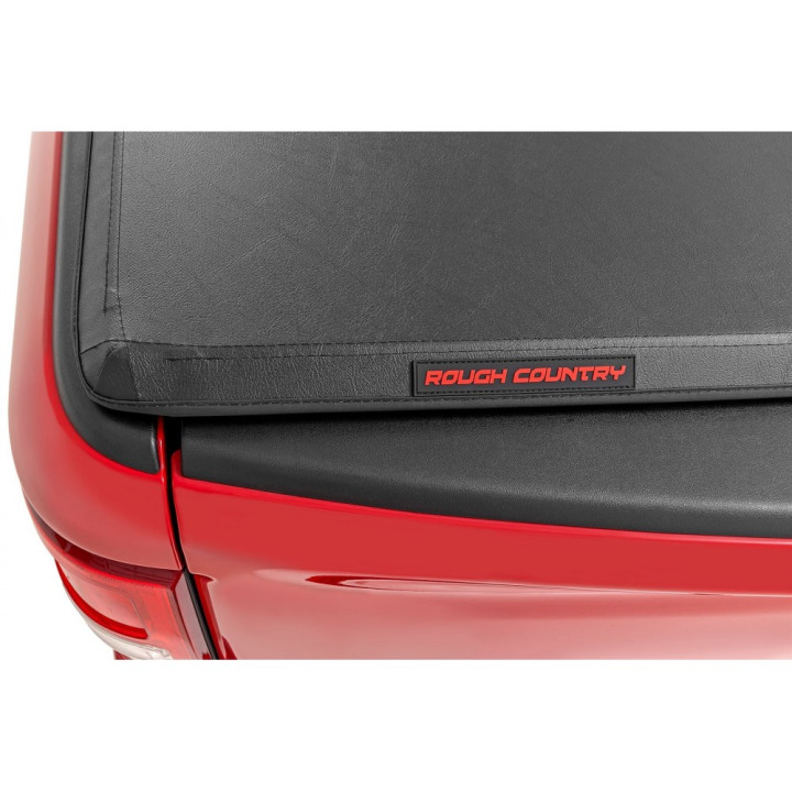 Soft Top Tonneau Bed Cover, Rough Country Tri-Fold, Chevrolet Silverado 1500 / 2500 / 3500 / GMC Sierra 1500 / 2500 / 3500 Bed Length 6.7 Feet 2007 - Present - EDK.ro