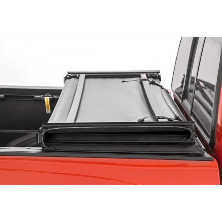 Soft Top Tonneau Bed Cover, Rough Country Tri-Fold, Chevrolet Colorado / GMC Canyon Bed Length 6.7 Feet 2014 - 2058 - EDK.ro