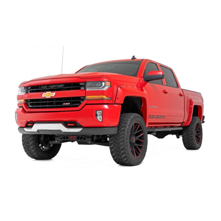 Side Steps, Rough Country OV2, Chevrolet Silverado 1500 / Silverado 2500 / Silverado 3500 / GMC Sierra 1500 / Sierra 2500 / Sier