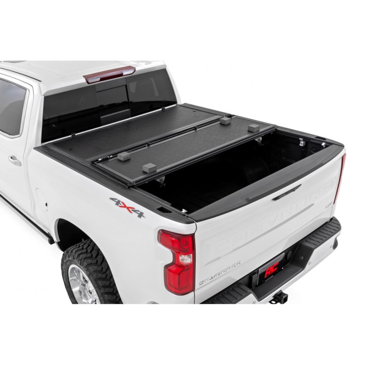 Lid Tonneau Bed Cover, Rough Country Tri-Fold, Chevrolet Colorado / GMC Canyon Bed Length 5.9 Feet 2014 - 2104 - EDK.ro