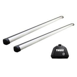 Roof Bars Thule Evo Raised Rail ProBar Silver Citroën C3 Aircross 5-Door SUV 2018 - Present - EDK.ro