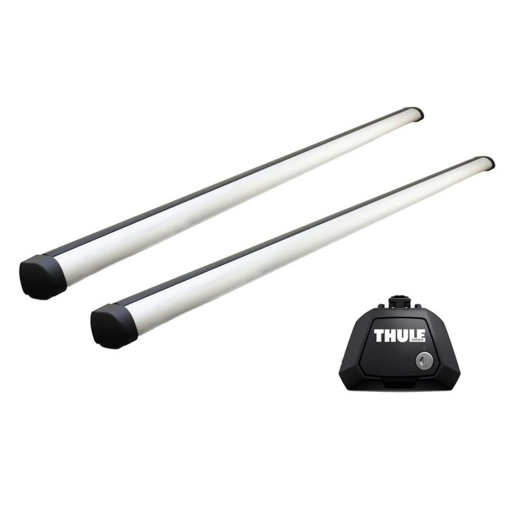 Roof Bars Thule Evo Raised Rail ProBar Silver Citroën C3 Aircross 5-Door SUV 2018 - Present - EDK.ro