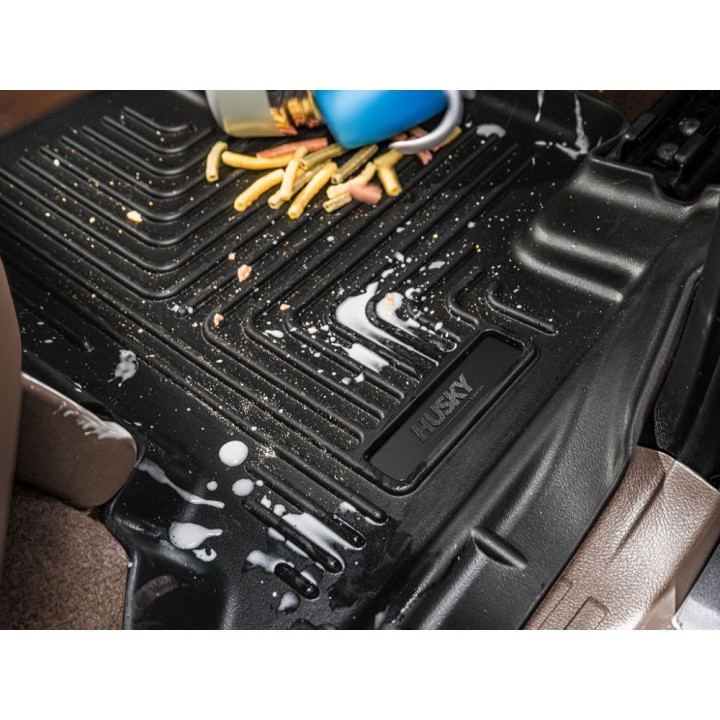 Covorașe Față și Spate Weatherbeater, Husky Liners Crew Cab, Chevrolet Silverado 1500 / 2500 / 3500 2019 - Prezent, GMC Sierra 1