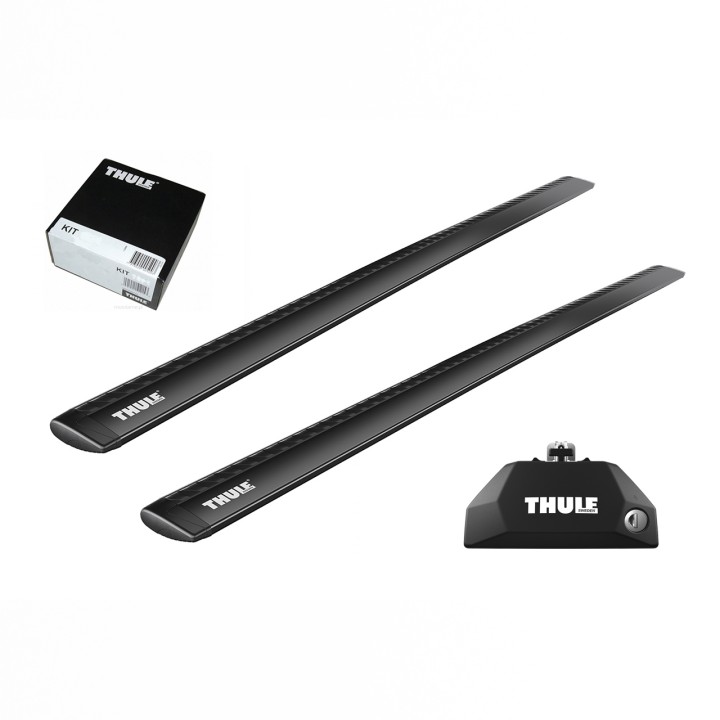 Bare transversale Thule Evo Flush Rail WingBar Evo Negru Citroën C4 Aircross 5 uși SUV 2012 - 2018 - EDK.ro