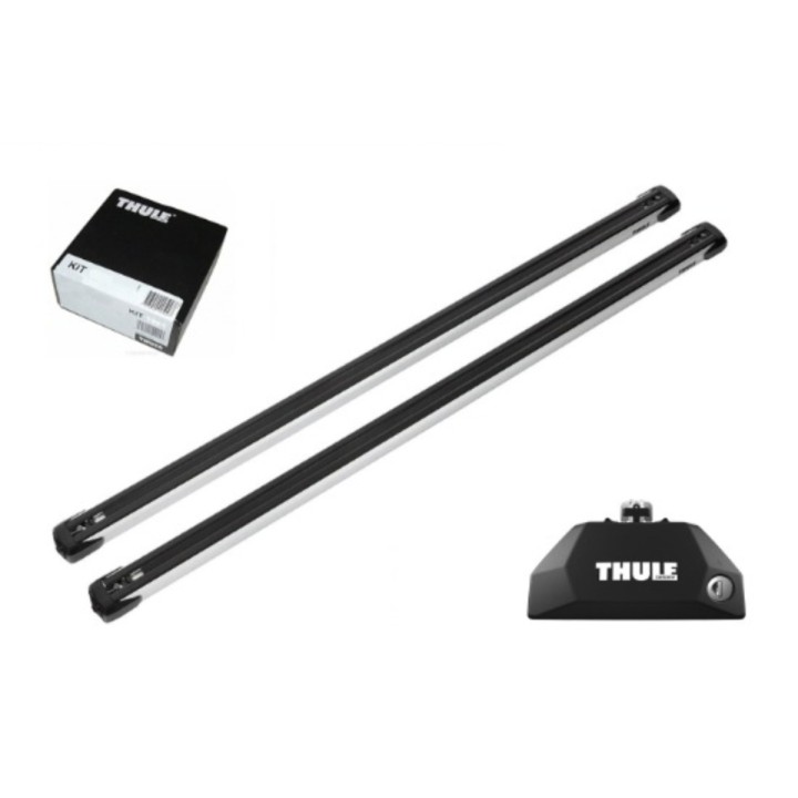 Bare transversale Thule Evo Flush Rail SlideBar Argintiu Cupra Formentor 5 uși SUV 2021 - Prezent - EDK.ro