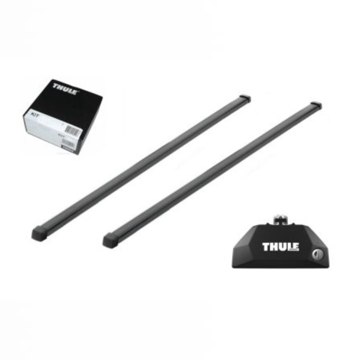 Bare transversale Thule Evo Flush Rail SquareBar Negru Cupra Formentor 5 uși SUV 2021 - Prezent - EDK.ro