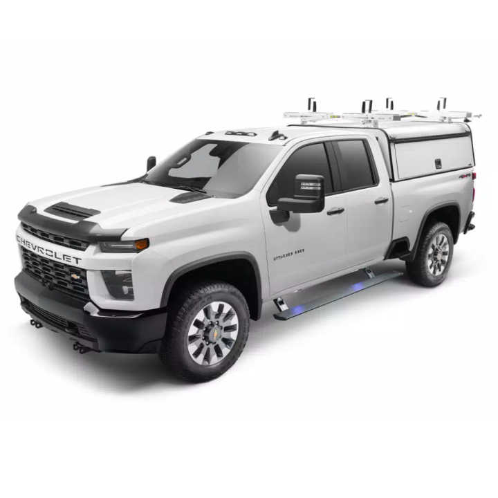 Electric Side Steps, RealTruck AMP PowerStep, Chevrolet Silverado 1500 / Silverado 2500 / Silverado 3500 / GMC Sierra 1500 / Sie