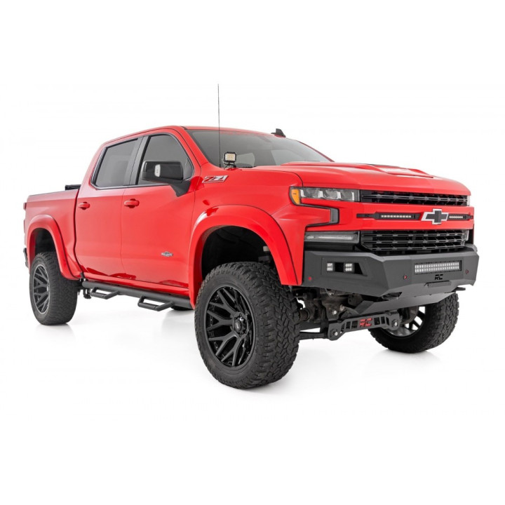 Side Steps, Rough Country Nerf Step, Chevrolet Silverado 1500 / Silverado 2500 / Silverado 3500 / GMC Sierra 1500 / Sierra 2500 