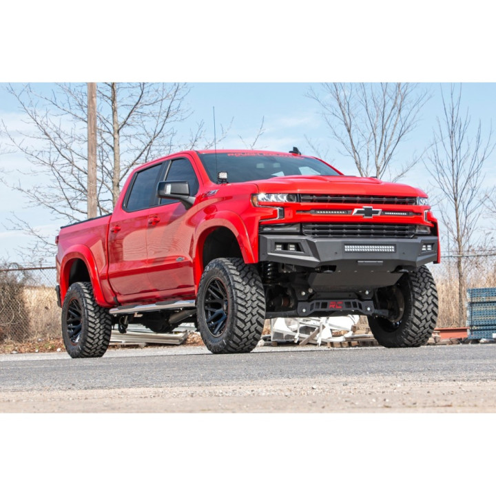 Praguri Laterale, Rough Country Oval Nerf Step, Chevrolet Silverado 1500 / Silverado 2500 / Silverado 3500 / GMC Sierra 1500 / S