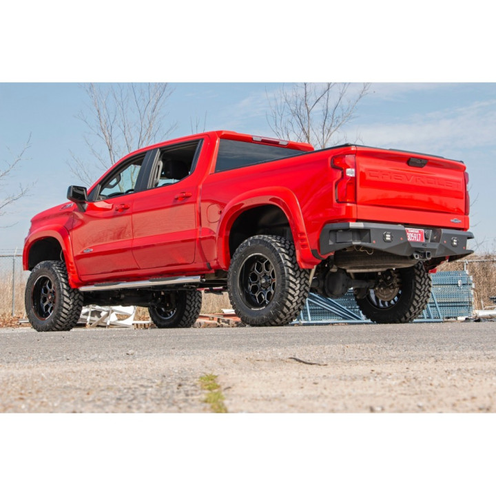 Side Steps, Rough Country Oval Nerf Step, Chevrolet Silverado 1500 / Silverado 2500 / Silverado 3500 / GMC Sierra 1500 / Sierra 