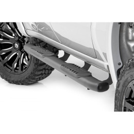Side Steps, Rough Country Oval Nerf Step, Chevrolet Silverado 1500 / Silverado 2500 / Silverado 3500 / GMC Sierra 1500 / Sierra 