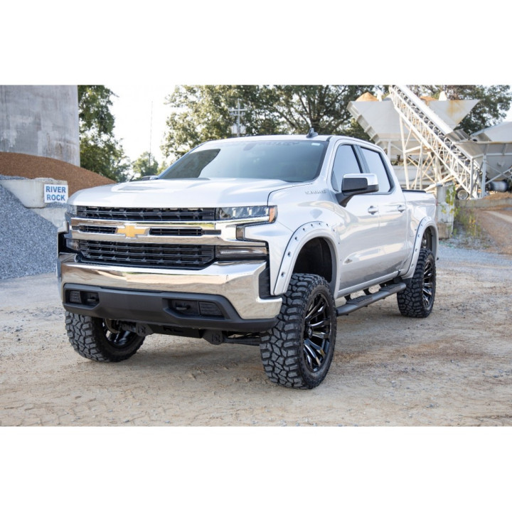 Praguri Laterale, Rough Country Oval Nerf Step, Chevrolet Silverado 1500 / Silverado 2500 / Silverado 3500 / GMC Sierra 1500 / S