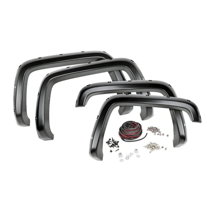 Front and Rear Fender Flares, Rough Country Pocket, Chevrolet Silverado 1500 / 2500 2014 - 2019 - EDK.ro