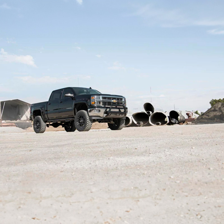 Front and Rear Fender Flares, Rough Country Pocket, Chevrolet Silverado 1500 / 2500 2014 - 2019 - EDK.ro