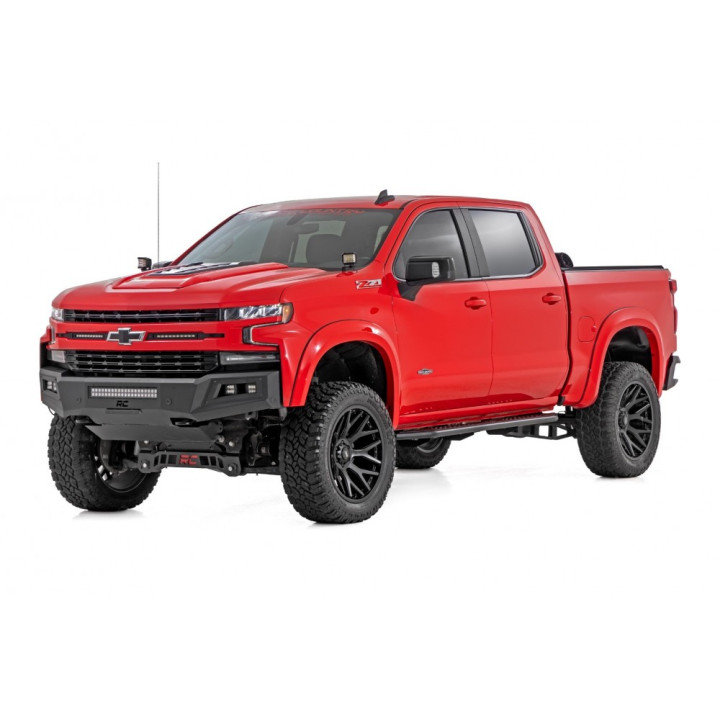 Side Steps, Rough Country OV2, Chevrolet Silverado 1500 / Silverado 2500 / GMC Sierra 1500 / Sierra 2500 2019 - Present - EDK.ro