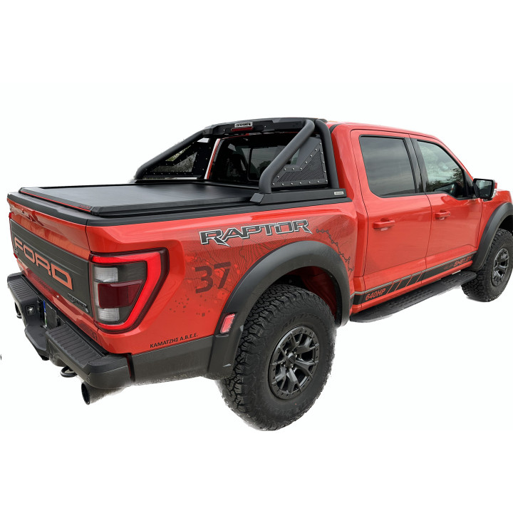 Spring Assisted Roll Top Tonneau Bed Cover, Tessera 4x4 Roll+, Ford F-150 Lightning Bed Length 5.5 Feet 2023 - Present - EDK.ro
