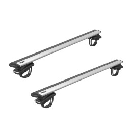 Roof Bars Thule Evo 7108 Raised Rail WingBar Evo Silver Ford Explorer Sport Trac 5-Door SUV 2001 - 2010 - EDK.ro
