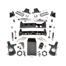 Suspension Lift Kit, Rough Country Lift 6 Inch, Chevrolet Silverado 1500 / GMC Sierra 1500 1998 - 2007 - EDK.ro