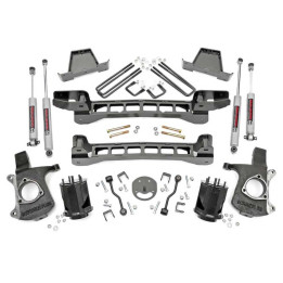 Suspension Lift Kit, Rough Country 2WD Lift 6 Inch, Chevrolet Silverado 1500 1999 - 2007, GMC Sierra 1500 1998 - 2007 - EDK.ro