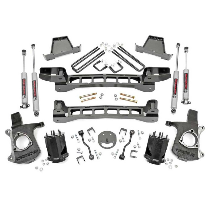Kit Suspensie de Ridicare, Rough Country 2WD Lift 6 Inch, Chevrolet Silverado 1500 1999 - 2007, GMC Sierra 1500 1998 - 2007 - ED
