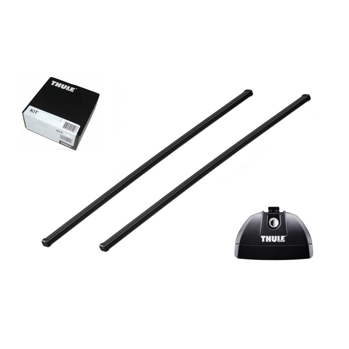 Roof Bars Thule Rapid System SquareBar Black Honda HR-V 5-Door SUV 2015 - Present - EDK.ro