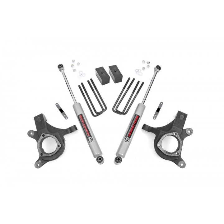 Kit de Ridicare, Rough Country 2WD Lift 3 Inch, Chevrolet Silverado 1500 2007 - 2013, GMC Sierra 1500 2007 - 2013 - EDK.ro