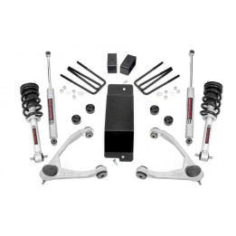 Kit de Ridicare, Rough Country N3 Lift 3.5 Inch, Chevrolet Silverado 1500 2007 - 2013, GMC Sierra 1500 2007 - 2013 - EDK.ro