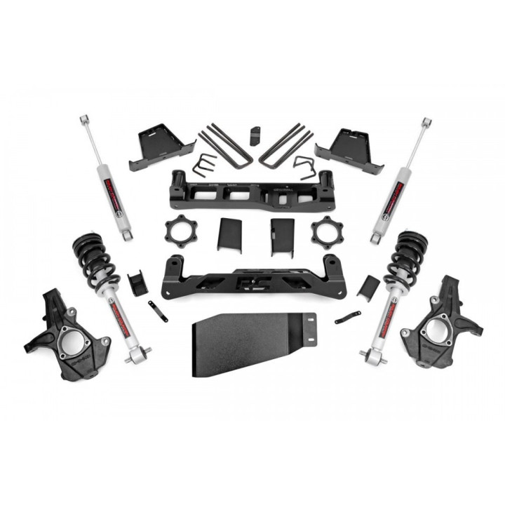 Lift Kit, Rough Country N3 Lift 7.5 Inch, Chevrolet Silverado 1500 / GMC Sierra 1500 2007 - 2013 - EDK.ro