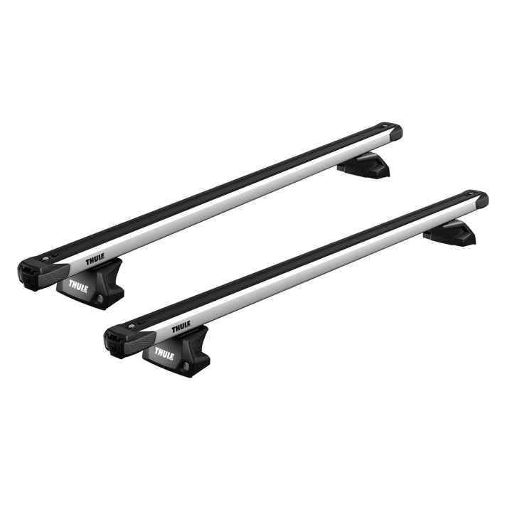 Bare transversale Thule Evo Flush Rail SlideBar Argintiu Hyundai Kona 5 uși SUV 2017 - 2023 - EDK.ro