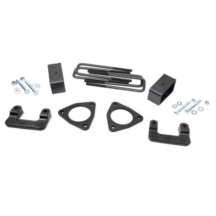 Leveling Lift Kit, Rough Country Lift 2.5 Inch, Chevrolet Silverado 1500 2007 - 2019, GMC Sierra 1500 2007 - 2018 - EDK.ro