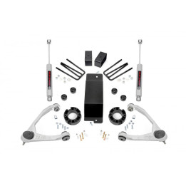 Lift Kit, Rough Country Lift 3.5 Inch, Chevrolet Silverado 1500 / GMC Sierra 1500 2007 - 2019 - EDK.ro