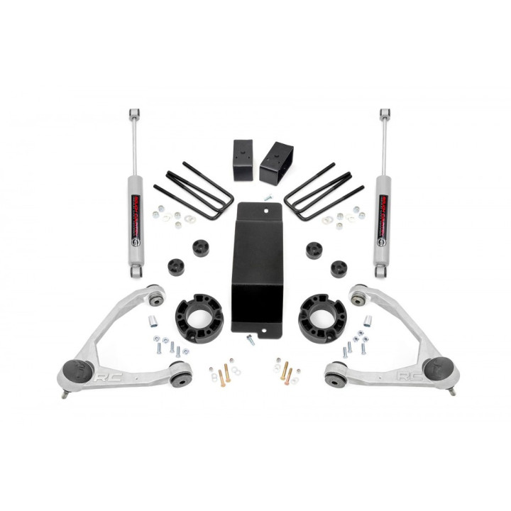Kit de Ridicare, Rough Country Lift 3.5 Inch, Chevrolet Silverado 1500 2007 - 2019, GMC Sierra 1500 2007 - 2018 - EDK.ro