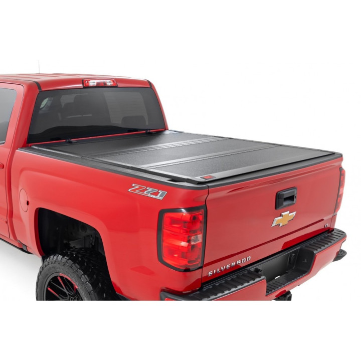 Lid Tonneau Bed Cover, Rough Country Tri-Fold, Chevrolet Colorado / GMC Canyon Bed Length 5.9 Feet 2014 - 2081 - EDK.ro