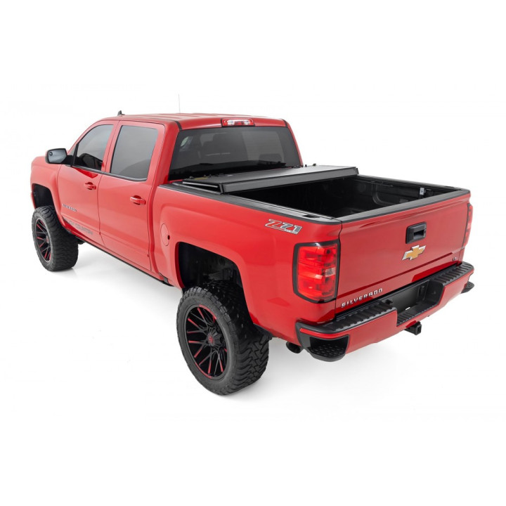 Lid Tonneau Bed Cover, Rough Country Tri-Fold, Chevrolet Colorado / GMC Canyon Bed Length 5.9 Feet 2014 - 2081 - EDK.ro