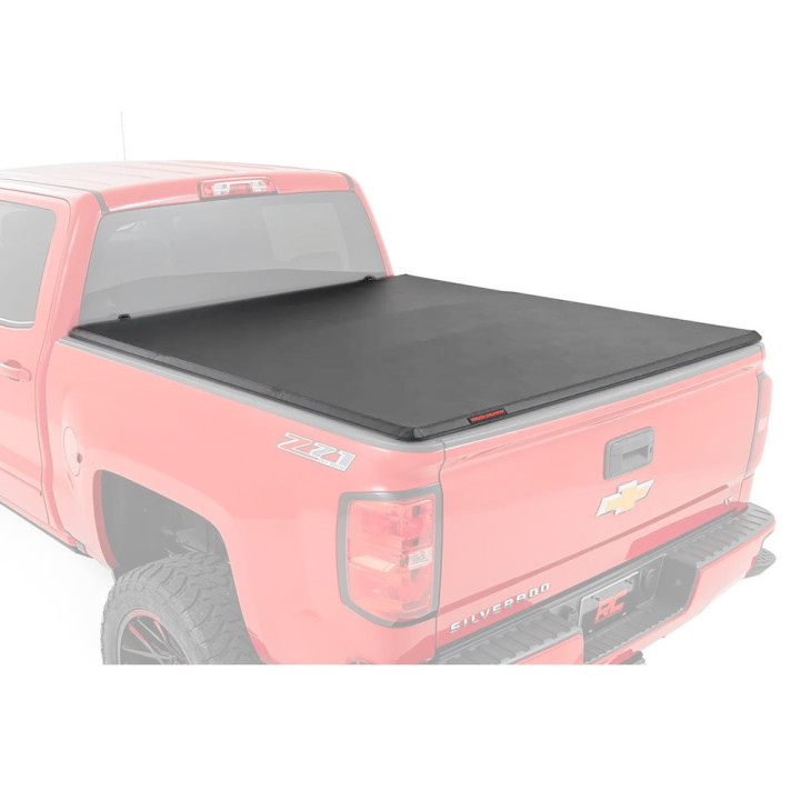 Soft Top Tonneau Bed Cover, Rough Country Tri-Fold, Chevrolet Colorado / GMC Canyon Bed Length 5.9 Feet 2014 - 2042 - EDK.ro