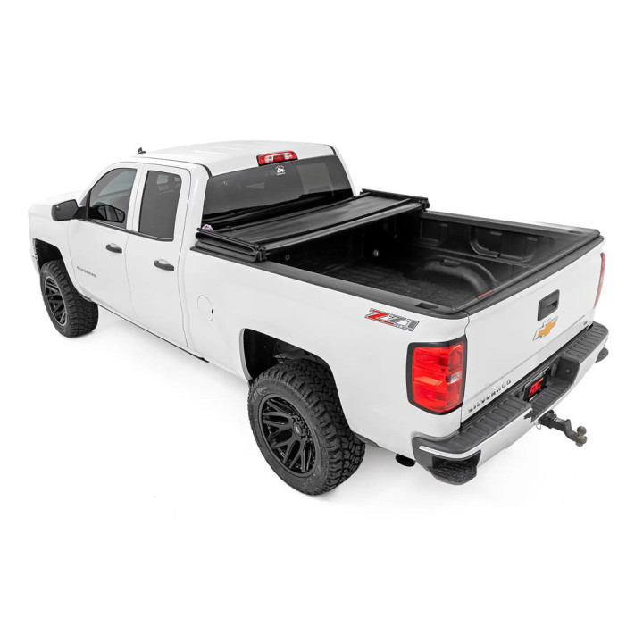 Soft Top Tonneau Bed Cover, Rough Country Tri-Fold, Chevrolet Colorado / GMC Canyon Bed Length 6.7 Feet 2014 - 2064 - EDK.ro