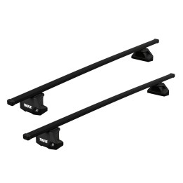 Roof Bars Thule Evo Fixpoint SquareBar Black Jeep Grand Cherokee 5-Door SUV 2011 - 2021 - EDK.ro