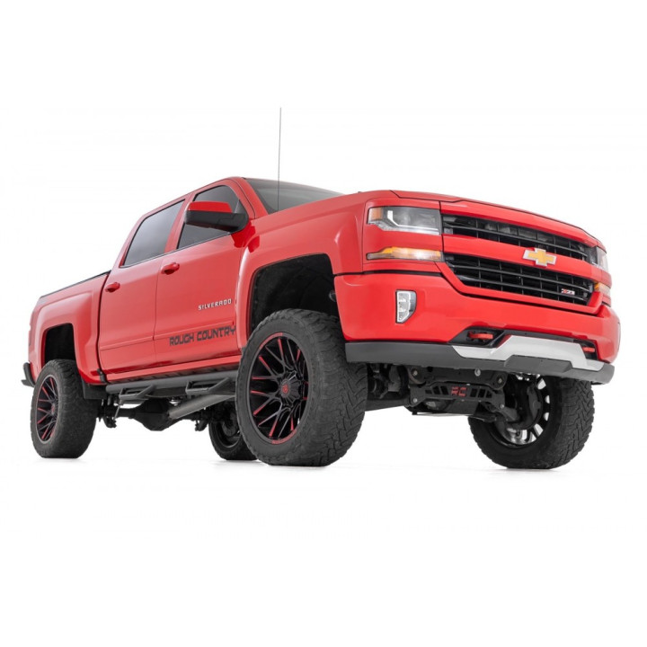 Side Steps, Rough Country Nerf Step, Chevrolet Silverado 1500 / GMC Sierra 1500 2014 - 2019 - EDK.ro