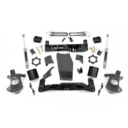Lift Kit, Rough Country Lift 5 Inch, Chevrolet Silverado 1500 2014 - 2019, GMC Sierra 1500 2014 - 2018 - EDK.ro