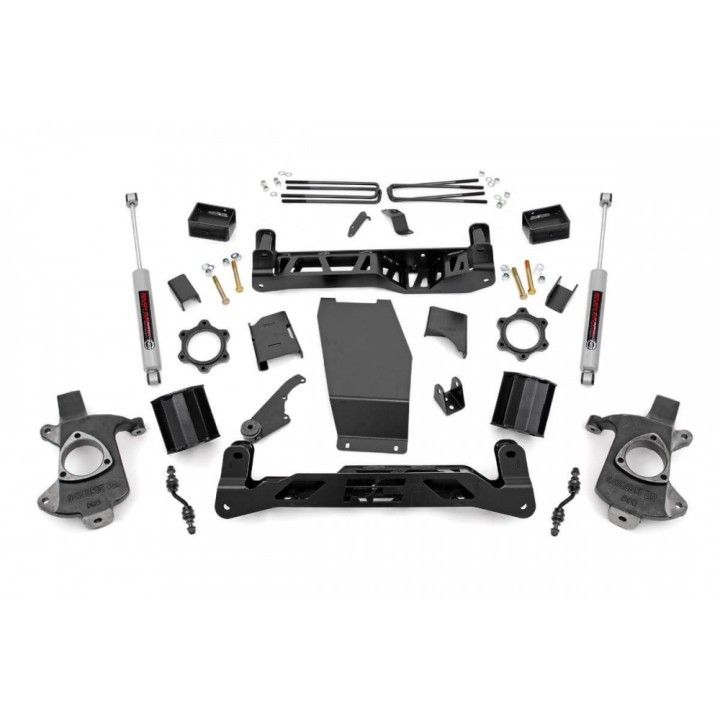 Lift Kit, Rough Country Lift 5 Inch, Chevrolet Silverado 1500 2014 - 2019, GMC Sierra 1500 2014 - 2018 - EDK.ro