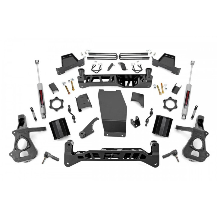 Kit de Ridicare, Rough Country Lift 7 Inch, Chevrolet Silverado 1500 2014 - 2019, GMC Sierra 1500 2014 - 2018 - EDK.ro