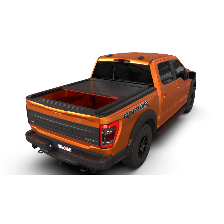 Spring Assisted Roll Top Tonneau Bed Cover, Tessera 4x4 Roll+, Ford F-150 Lightning Bed Length 6.5 Feet 2023 - Present - EDK.ro