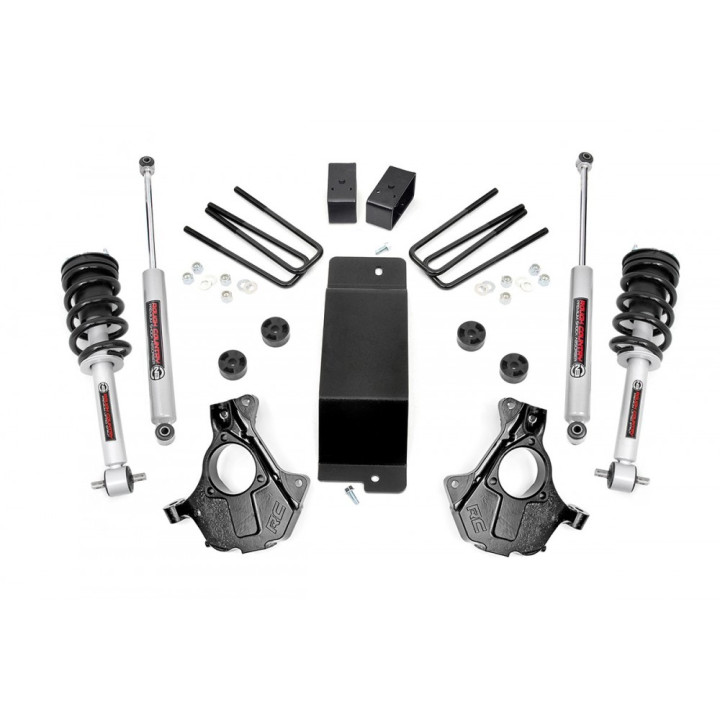 Kit de Ridicare, Rough Country N3 Lift 3.5 Inch, Chevrolet Silverado 1500 / GMC Sierra 1500 2014 - 2019 - EDK.ro