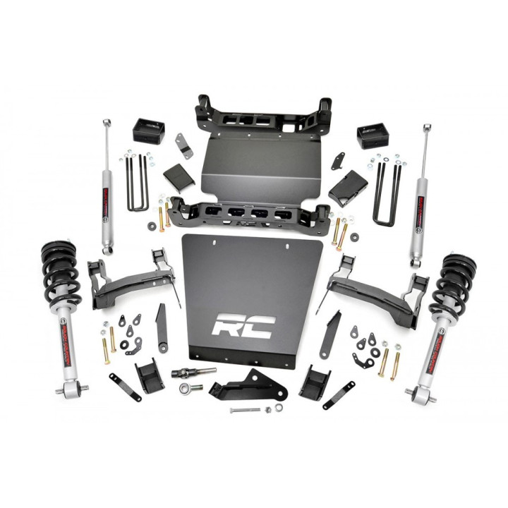 Lift Kit, Rough Country N3 Lift 5 Inch, Chevrolet Silverado 1500 2014 - 2019, GMC Sierra 1500 2014 - 2018 - EDK.ro