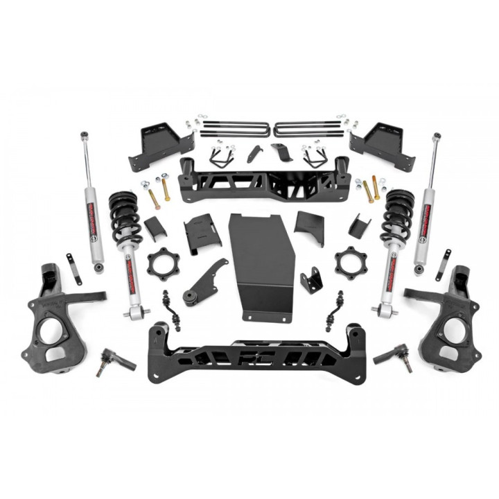 Lift Kit, Rough Country N3 Lift 7 Inch, Chevrolet Silverado 1500 2014 - 2019, GMC Sierra 1500 2014 - 2018 - EDK.ro