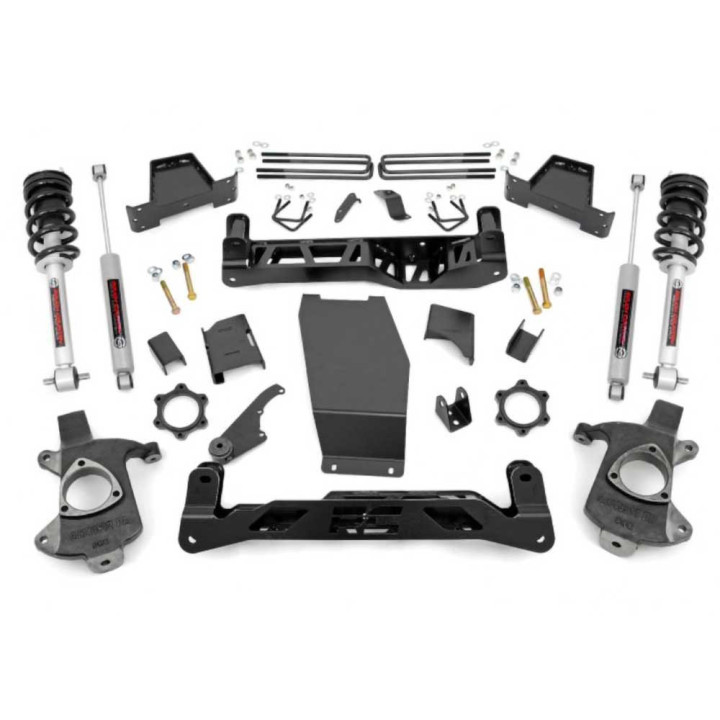 Kit Suspensie de Ridicare pentru Brațe de Control din Oțel Turnat, Rough Country Lift 6 Inch, Chevrolet Silverado 1500 / GMC Sierra 1500 2014 - 2019 - EDK.ro