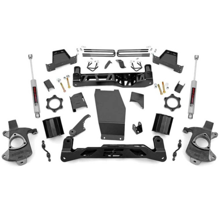 Kit Suspensie de Ridicare, Rough Country Lift 6 Inch, Chevrolet Silverado 1500 2014 - 2019, GMC Sierra 1500 2014 - 2018 - EDK.ro