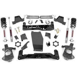 Suspension Lift Kit, Rough Country Lift 6 Inch, Chevrolet Silverado 1500 / GMC Sierra 1500 2014 - 2019 - EDK.ro
