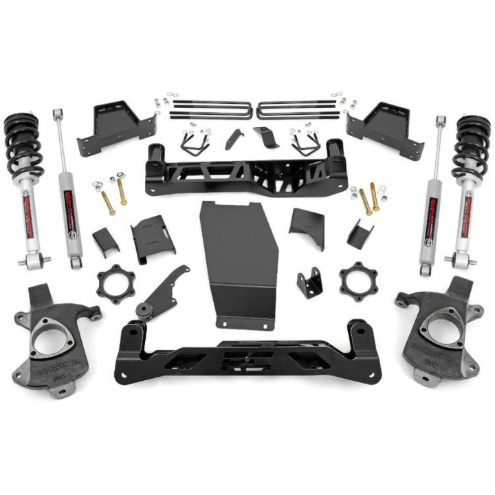 Kit Suspensie de Ridicare, Rough Country Lift 6 Inch, Chevrolet Silverado 1500 2014 - 2019, GMC Sierra 1500 2014 - 2018 - EDK.ro