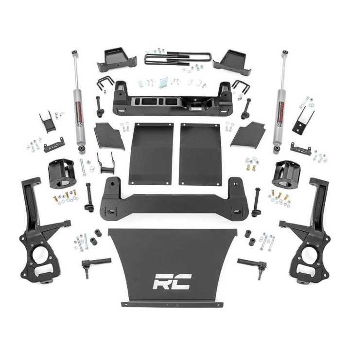 Suspension Lift Kit, Rough Country Lift 6 Inch, Chevrolet Silverado 1500 2019 - 2024 - EDK.ro